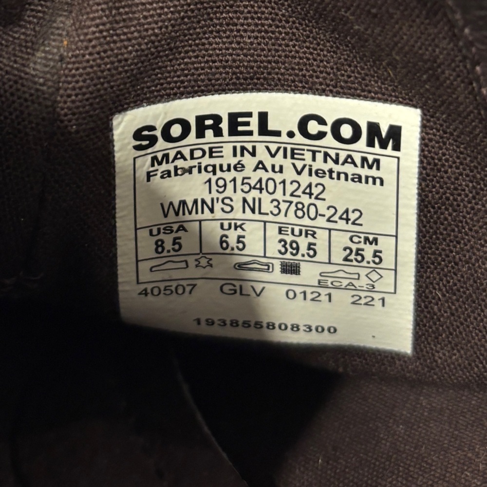 Women’s 8.5 brown Sorel ankle leather boots - Picture 6 of 6